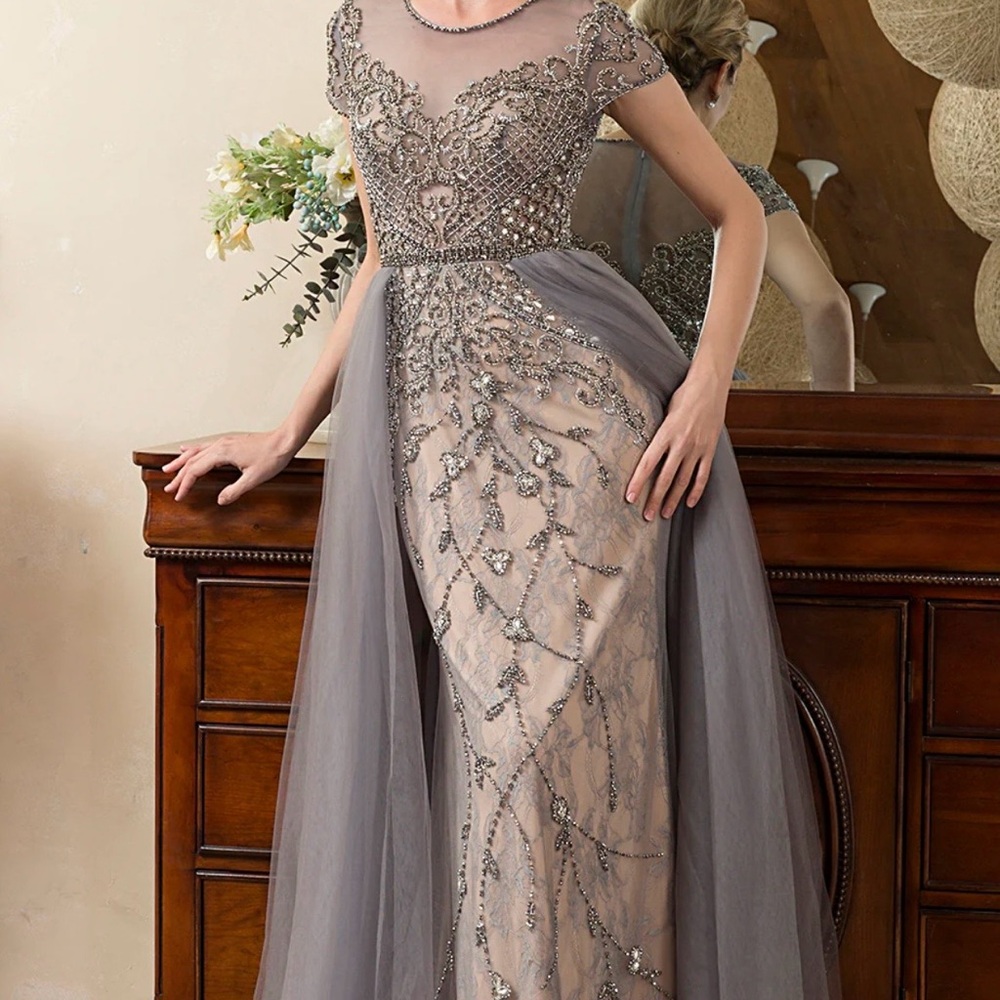 Serene Hill Lavender Embellished Prom Dress - Picture 2 of 8